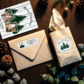 Tablier Photo de Noël bois rustique