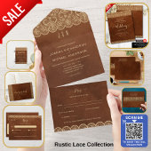 Papier BUDGET Décoration de mariage rustique en or et den