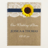 Collection Rustique de Mariages de tournesol Kraft (Devant)