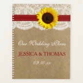 Collection Rustique de Mariages de tournesol Kraft (Devant)