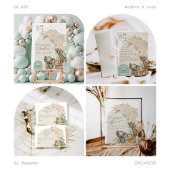 Serviette En Papier Safari animal Boho Oh Boy Baby shower