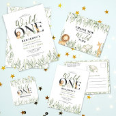 Serviette En Papier Wild One Safari Animaux Garçon 1er fête d'annivers