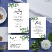 Programme de mariage au bois d'eucalyptus sauge
