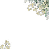 Poster Eucalyptus & White Florals Botanical Wedding