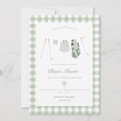 Serviette En Papier Baby shower de golf vert Sage