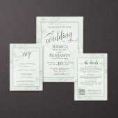 Programme de mariage pas cher aux pivoines boho ve (Personnalisez la collection de ce créateur indépendant.)