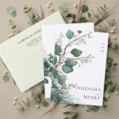 Sage Green Eucalyptus Wedding Guest Book Sign Foto Afdruk (Personaliseer deze collectie van deze onafhankelijke maker. Test)