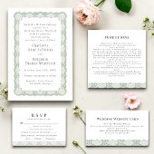 Carte d'accompagnement de site web de mariage à bo
