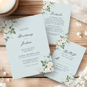 Invitation Mariage élégant avec code QR et écriture florale v