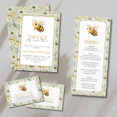 Invitation Sage Green Wildflower Bee Custom Oh Babee Shower