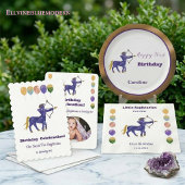 Invitation Sagittarius Premier anniversaire Or & Ballons