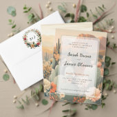 Panneau de numéro de table de mariage Saguaro & Sa (Personnalisez la collection de ce créateur indépendant. Test)