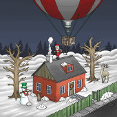 Mug Santa's Hot Air Balloon