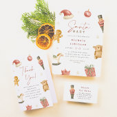 Papier Père Noël Baby Winter Baby shower de Noël Budget