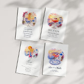 Invitation Mykonos Sunset Spritz Grèce Week-end Enterrement d
