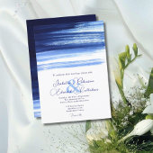 Numéro De Table Réception de mariage moderne Dark Navy