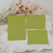 Invitation Modern Minimalistic Lime Green Arch Wedding