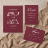 Élégant Faire-Part de Mariage Romantique (Personnalisez la collection de ce créateur indépendant. )
