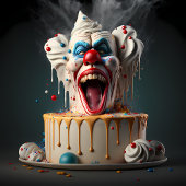 Assiettes En Carton Scary clown thème Anniversaire