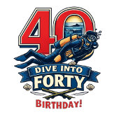 Mug Anniversaire 40 ans plongée