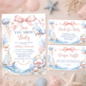 Serviette En Papier À la mer bientôt Bébé Shower Côtier
