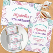 Invitations En Acrylique Filles Coquillages Anniversaire