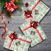 Chaussette Season's Greetings Gingham Christmas