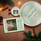 Vœux de Noël Gingham