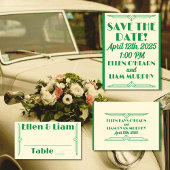 Carte Postale Jade sur Mariage beige des années 1920 Sauvez la d