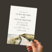 D'accompagnement Carte de réponse QR Code Cape Cod Ivory Sand Ocean