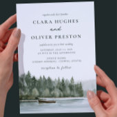 D'accompagnement Carte de réponse QR Code Pacific Northwest Pine La