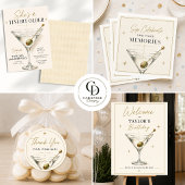 Invitation Elle est un peu plus âgée Martini 50e anniversaire
