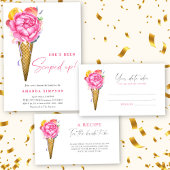 Bloemen ijs bruiloft zitgrafiek poster