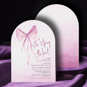 Tenture Bow rose vif Elle noue la Fête des mariées de noeu