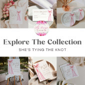 Ze bindt het knoop Vrijgezellenfeest Ronde Sticker