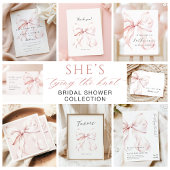 Dessous-de-verre En Papier Pink Bow Elle noue le noeud