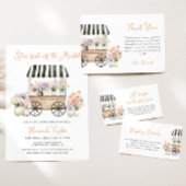 Ze is vers van de markt en raadt hoeveel kussen poster