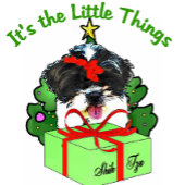 Papier Cadeau Shih Tzu Noël