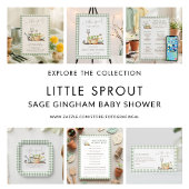 Little Sprout Voorspellingsspel Baby Shower Kaart