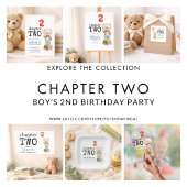 Banderoles Chapter Two Teddy Bear Books Welcome 2nd Birthday