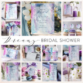Éventail Dreamy Spring Watercolor Bridal Shower Hand Fans