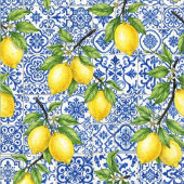 Carte De Placement Mariage Carreau Sicilien & Citron