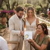 Carrelage Sicilien & Carte de Table de Mariage au