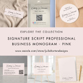 Signe De Table Analyser pour payer 2 codes QR Business Script Pin