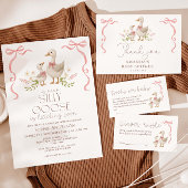 Gekke Goose Girl Baby shower Welkom Poster