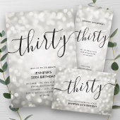 Papier BUDGET Parties scintillant d'argent lumières 30e a