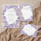 Décapsuleur Mariage d'hiver flocons de neige Violet Argent (Personnalisez la collection de ce créateur indépendant. )