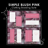 Étiquette de prix rose pâle Simple Mini