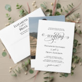 Programme Simple Élégant Mariage Noir et Blanc (Personnalisez la collection de ce créateur indépendant. Test)