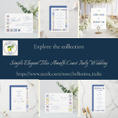 Cartons Réponse Simple Elegant Tiles Amalfi Coast Italy Wedding